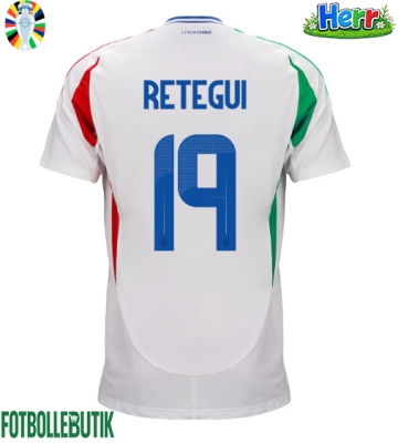 Italien Mateo Retegui #19 Bortatröja EM 2024 Kortärmad